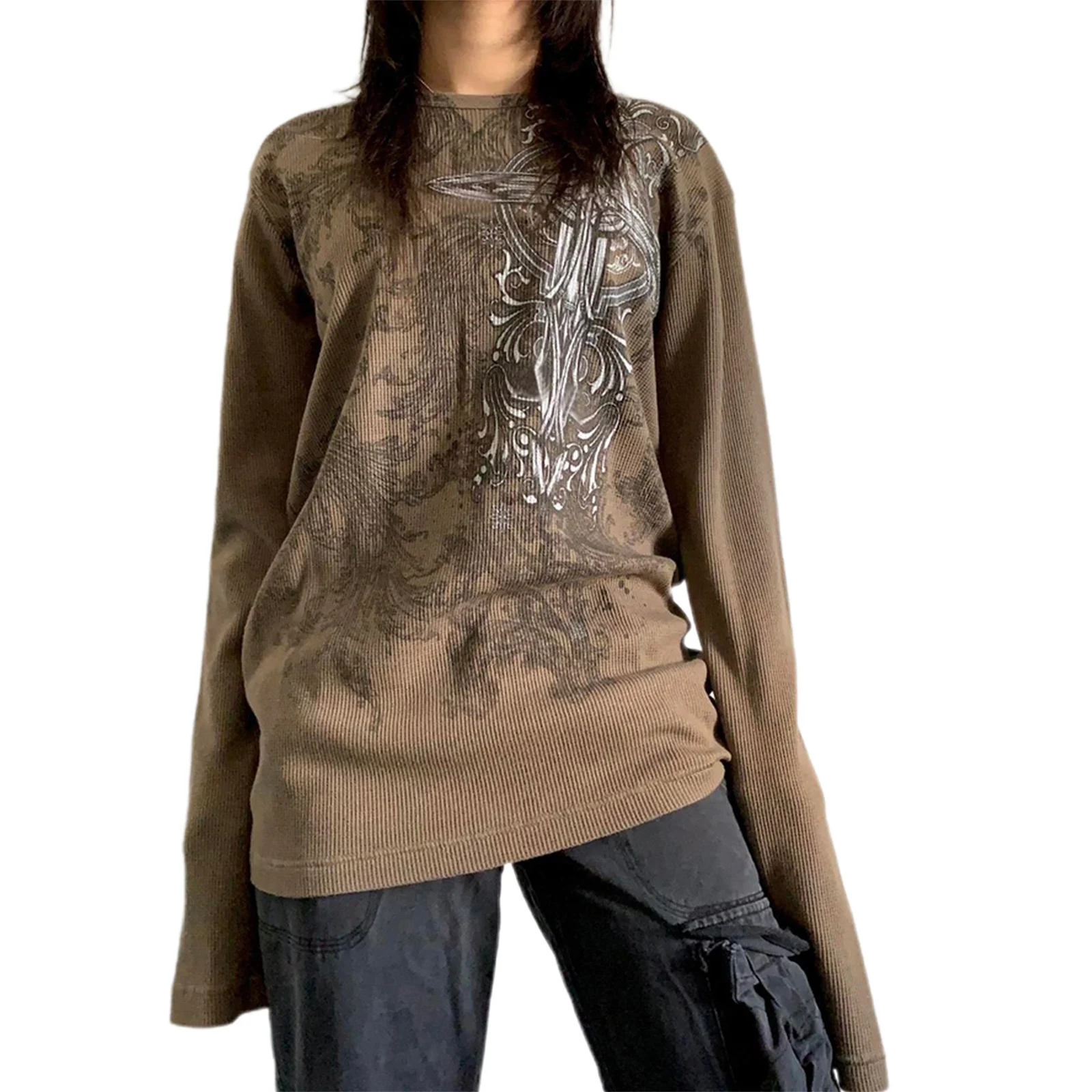 Lamuusaa Винтажные женские футболки с графическим принтом