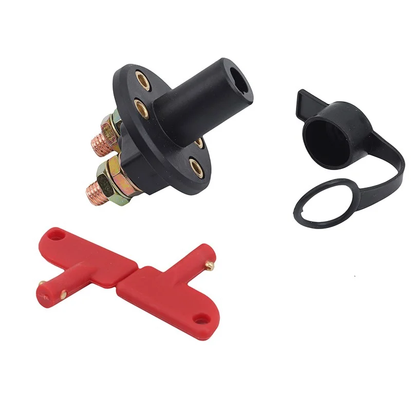 

Car Battery Power Switch Disconnect Isolator Circuit Breaker Main Switch Kill Cut-off Switch Insulated Rotary Switch Key Truck