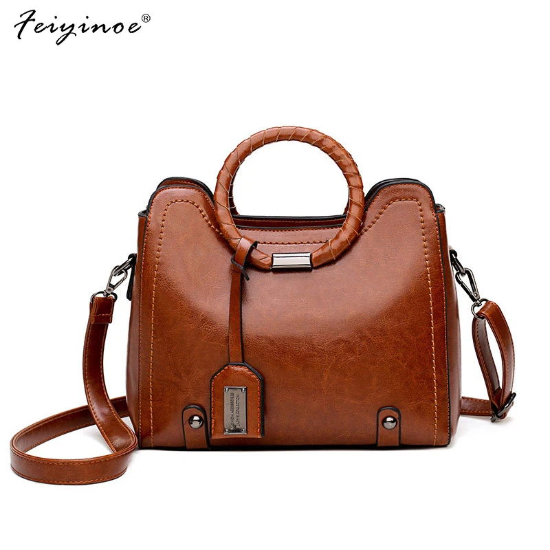 

Women Leather Handbags Big Women Bag Female Bags Tote Shoulder Bag High Quality Casual Ladies Large Bolsos Cross Section Square