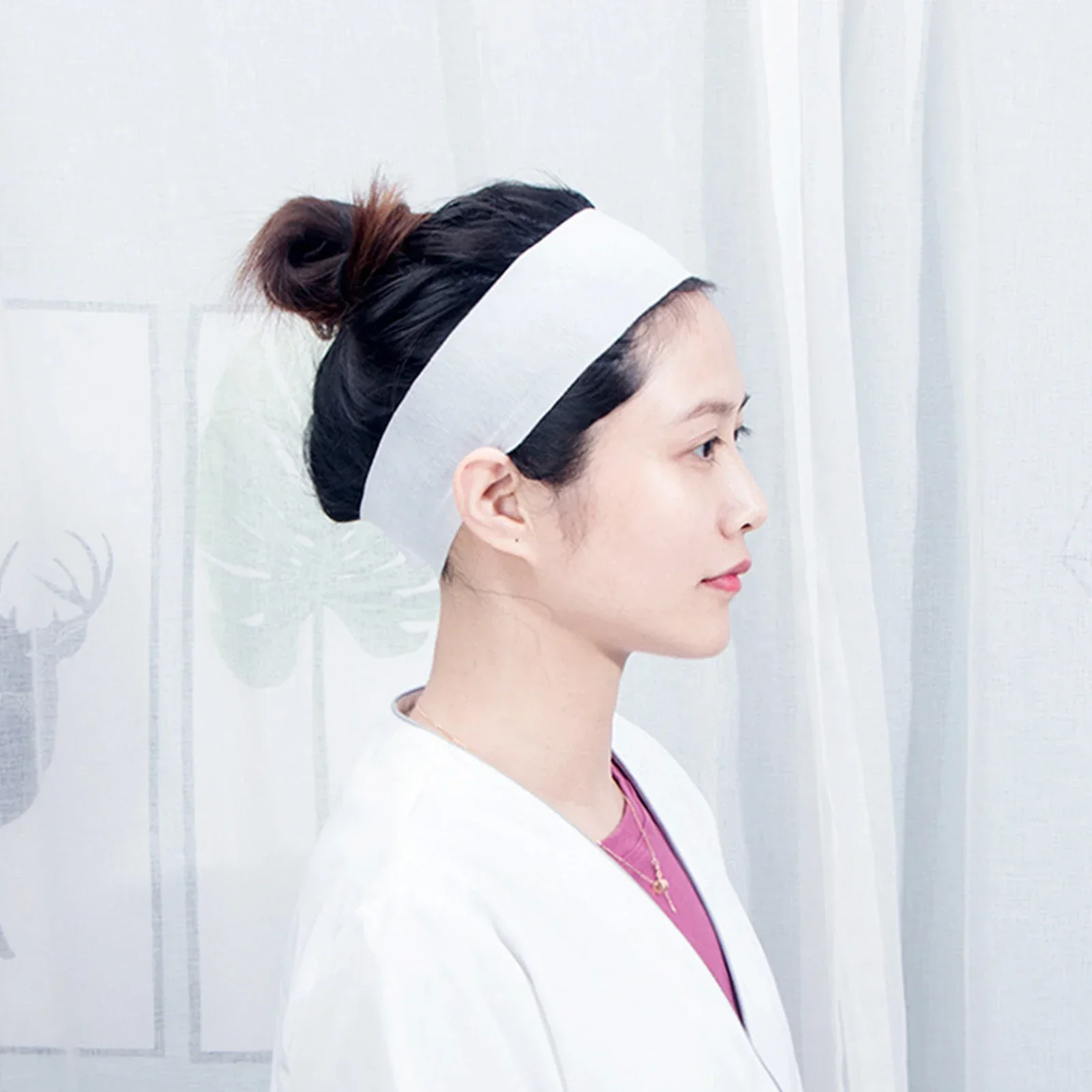 Одноразовая мягкая повязка для волос ухода за кожей нетканая мытья ванны