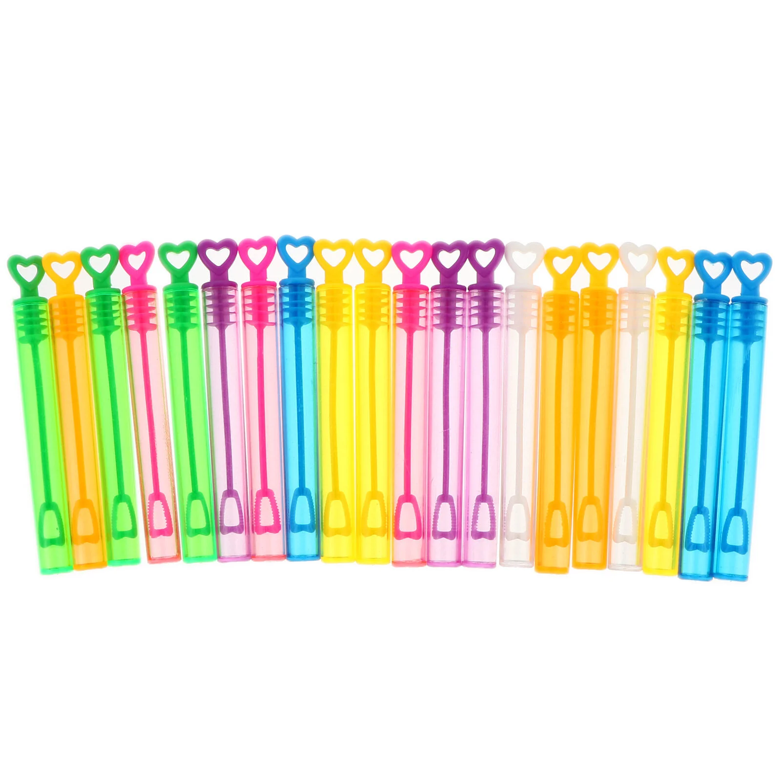 

20 Pcs Empty Bottle Homemade Bubbles Blowing Set Kids Toy Bulk Toys Solution Wand Bottles Plastic Stick Toddler Summer