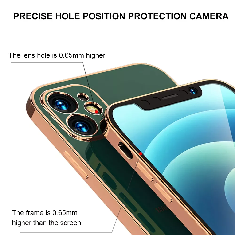 

Factory Direct Selling Thin Plating Cover Case For iPhone 12 11 13 Pro Max 12 Mini Luxury Bumper Protection Case For iPhone 12Pr