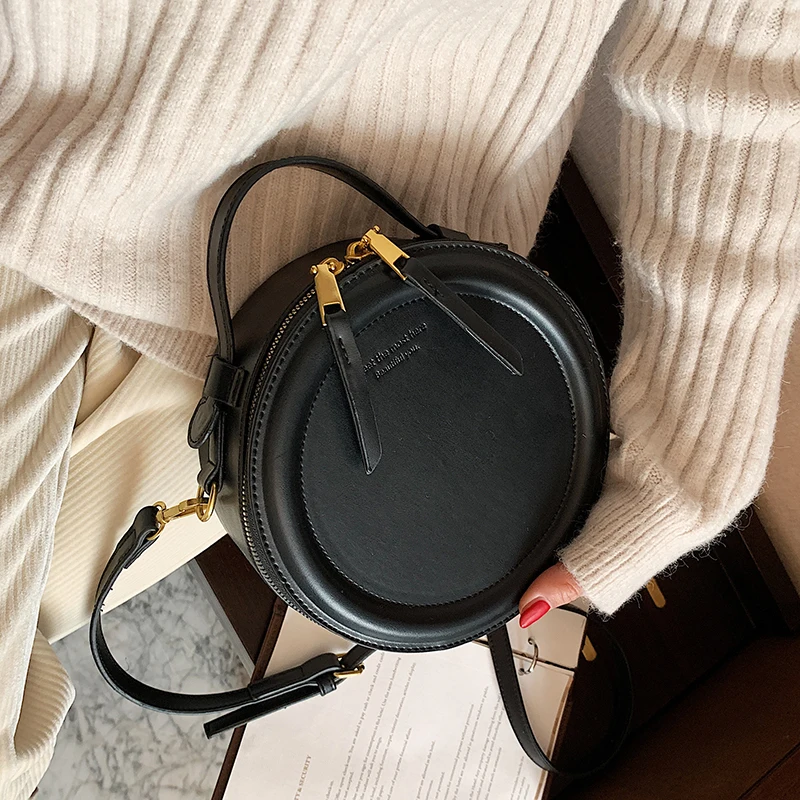 

Маленькие круглые дизайнерские Роскошные брендовые сумки для женщин 2021 женские сумки на плечо женские зимние кожаные винтажные кошельки ч...