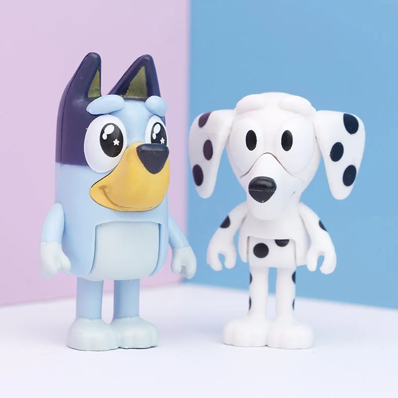 8 шт. фигурки героев мультфильма Bluey из ПВХ |