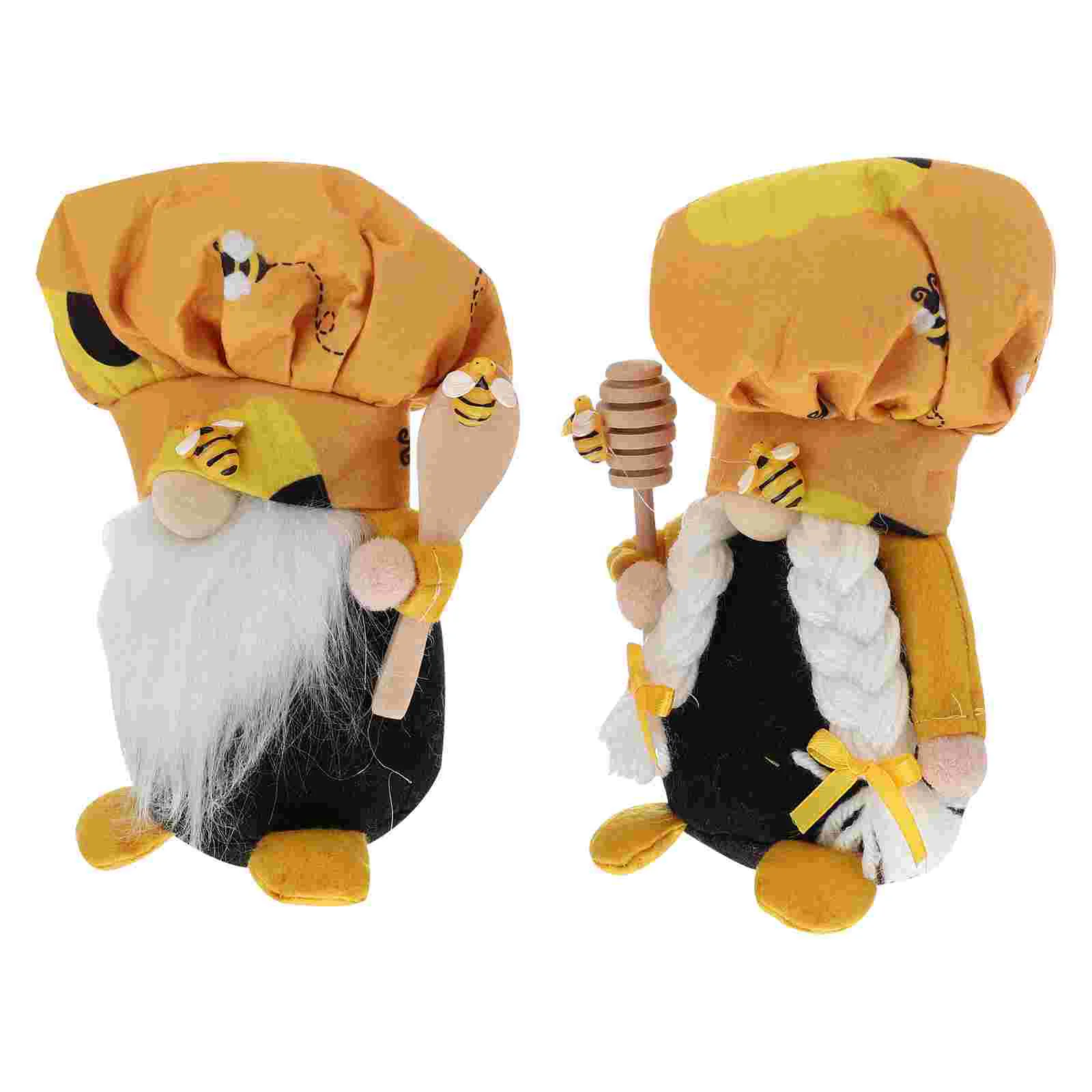 

2 Pcs Swedish Gnome Figurines Home Décor Gnome Swedish Nisse Santa Ornament Wasp Plush Accessories Party Gift