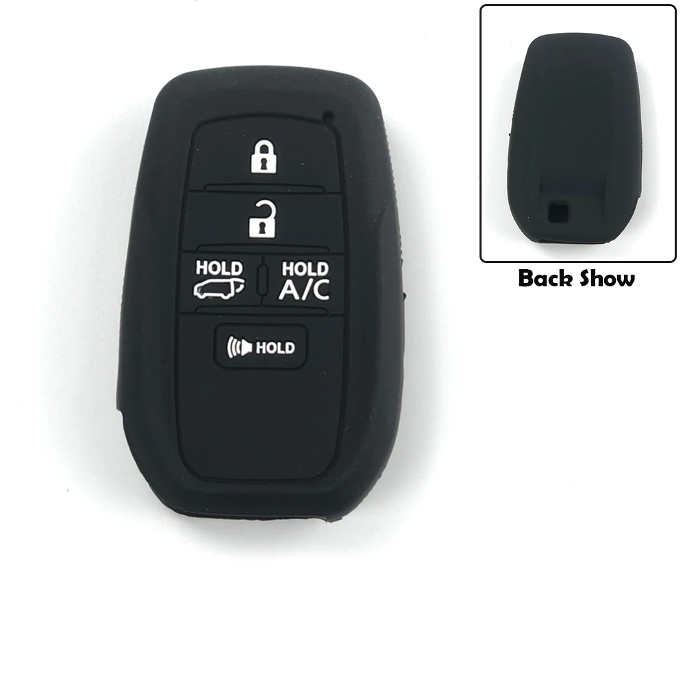 

Silicone Cat Key Case Cover For Toyota Sienna 2021-2022 5/6 Button Rubber Remote Smart Key Shell Protect Fob Accessories