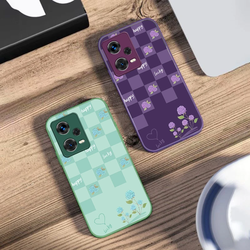 Креативный розовый чехол в сетку для Xiaomi 14 Ultra 13 Lite Redmi Note 11 Pro 12 Plus Poco X6 3 F4 6 GT