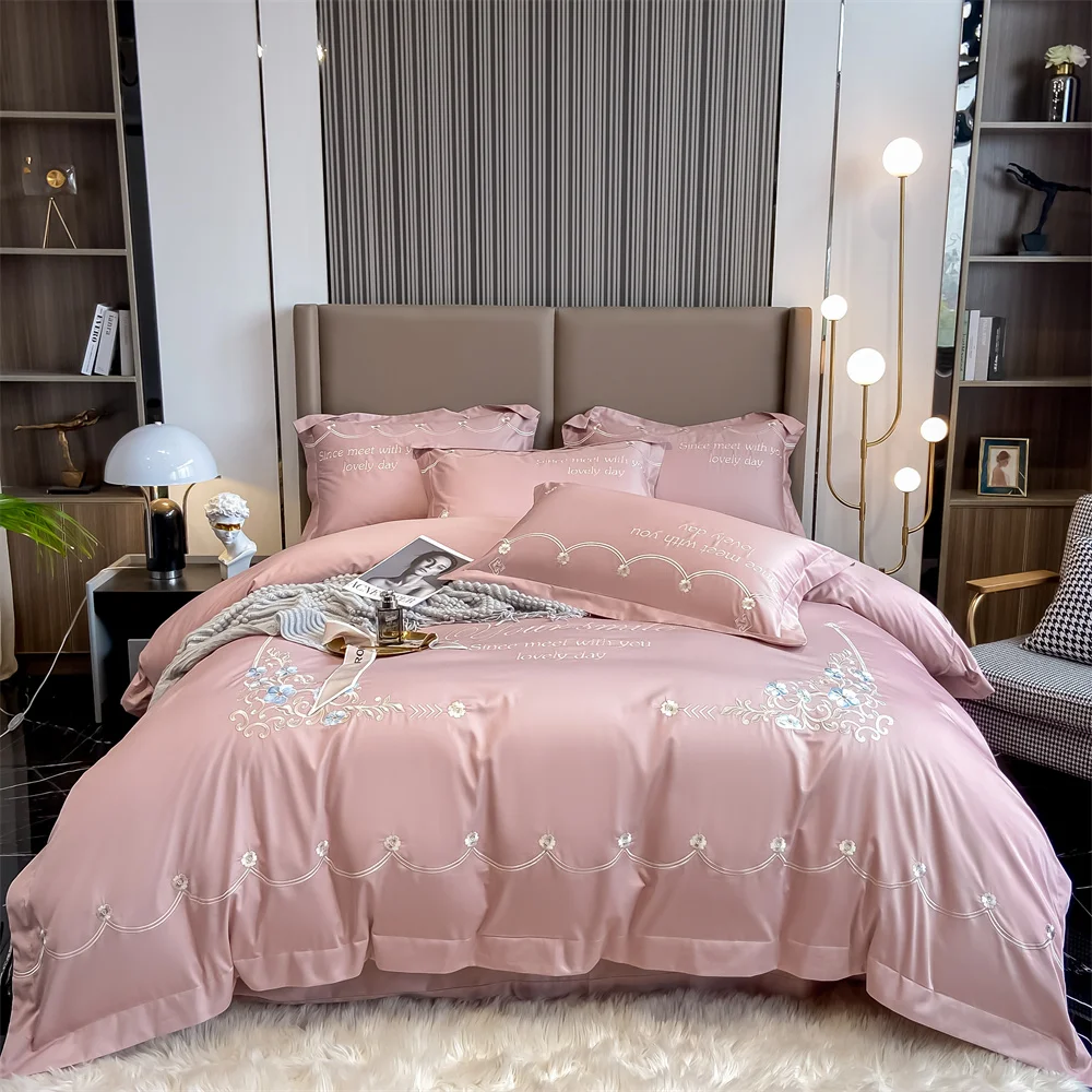 

Papa&Mima Egyptian Cotton Bedding BED Linens Solid Sheet Pillowcase Comforter Cover King Queen Europe Double Size