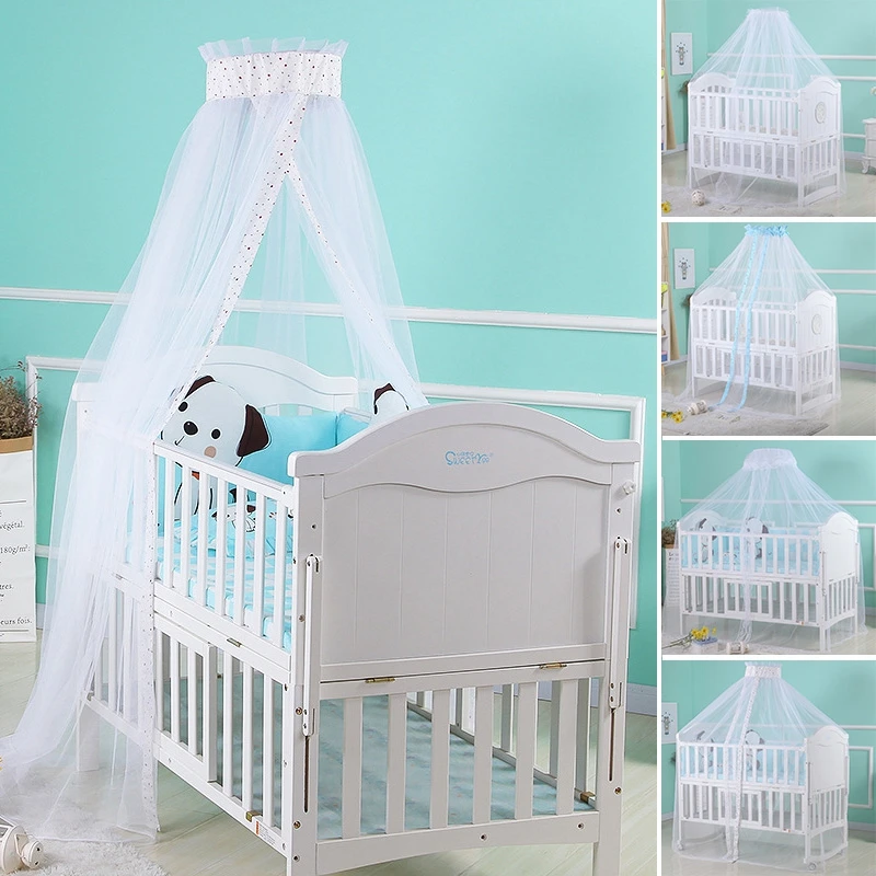 

Baby Mosquito Net Infant Crib Netting Kids Cot Lace Mesh Nets Children Summer Dome Canopy Bedding Set Toddler Room Decoration