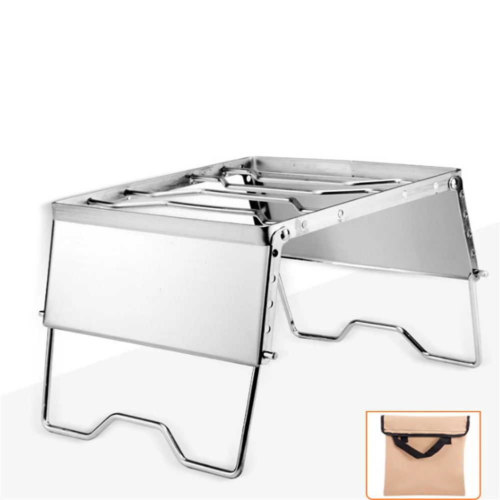 1 шт. уличный складной гриль многофункциональная портативная печь из нержавеющей