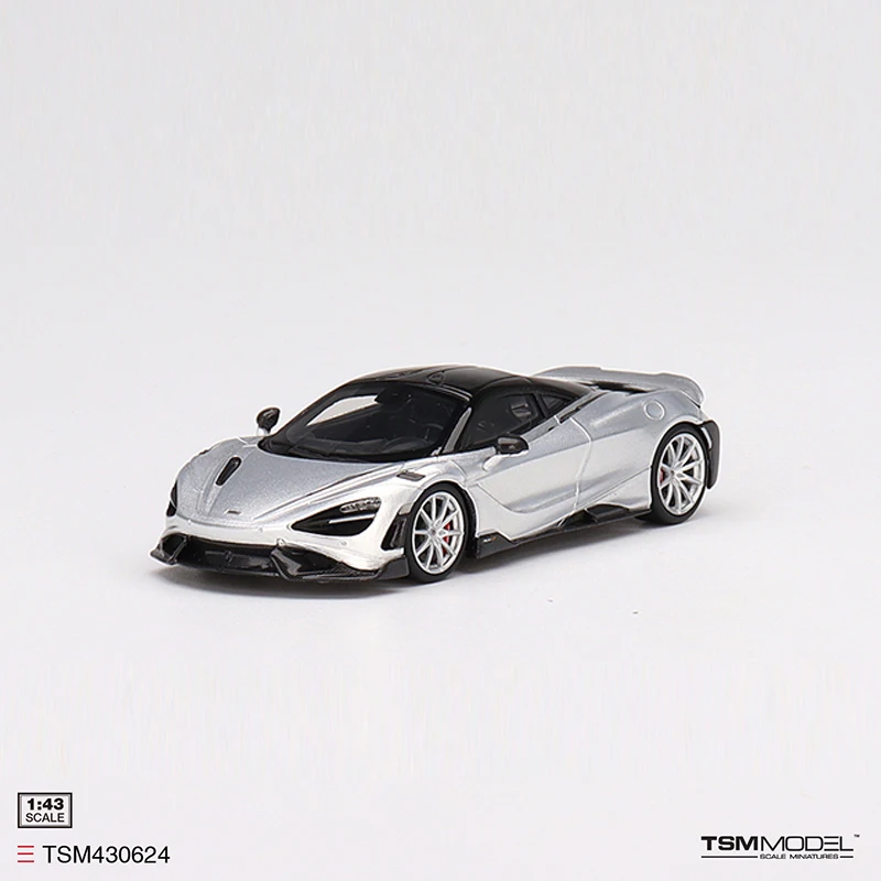

TSM 1:43 модель автомобиля McLa 765LT полимерная коллекция беговых автомобилей-Ледяной серебристый