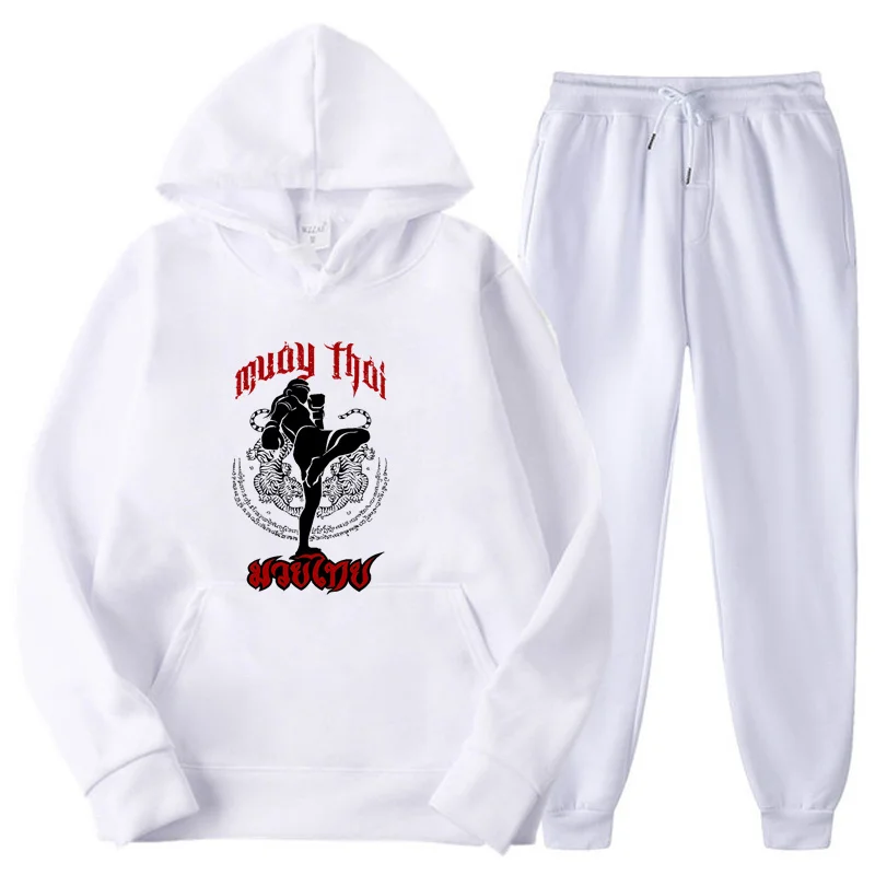 Комплект спортивной одежды Muay Thai Kick из двух предметов флисовые повседневные