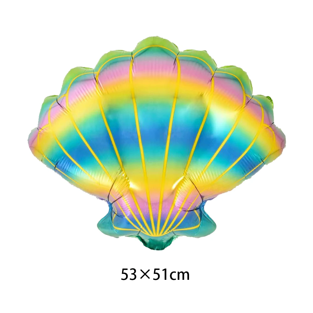 

1pc Mermaid Party Colorful Shells Foil Balloons Sea Animal Shell Balloons for Summer Beach Party Under The Sea Party Supplies