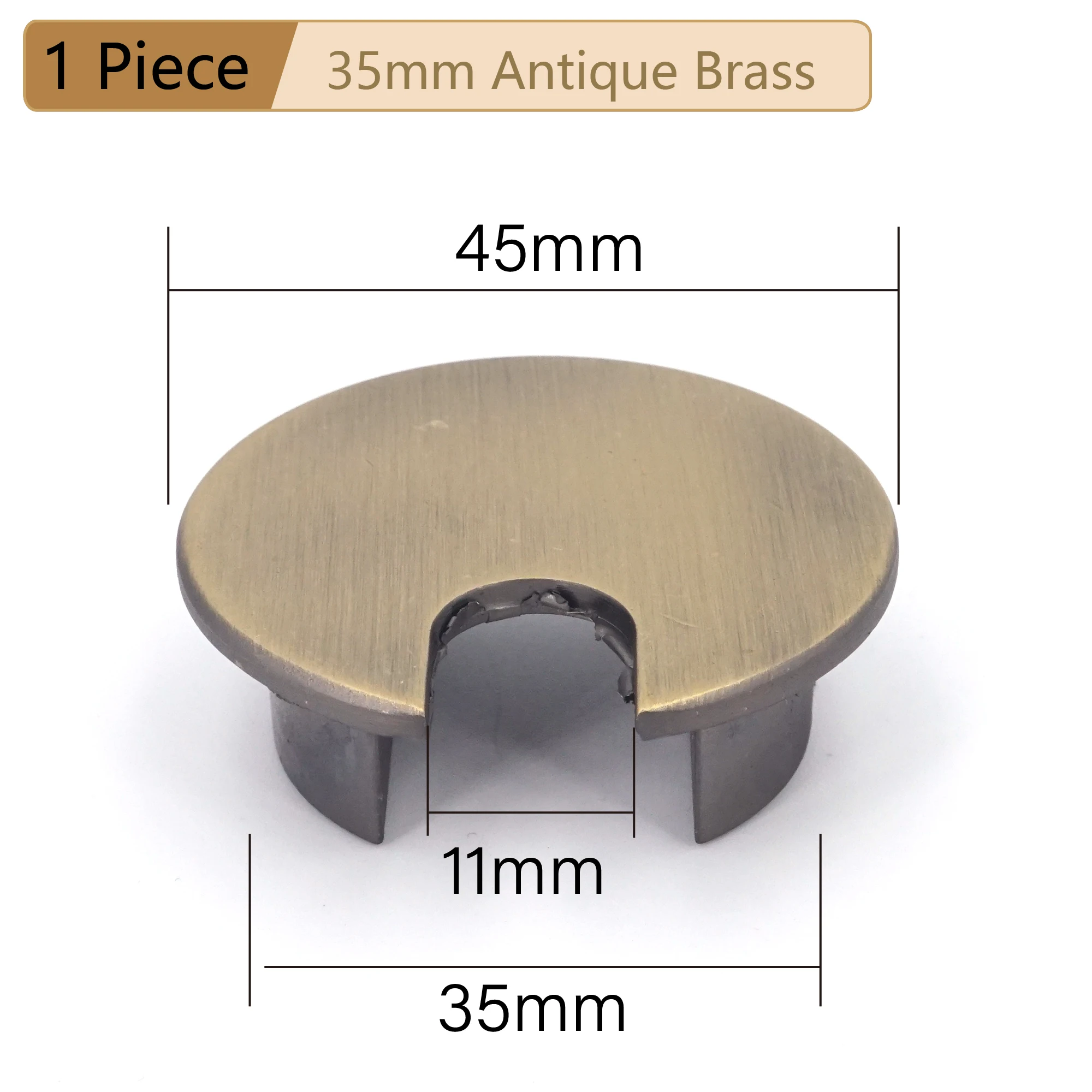 

Круглая крышка для отверстия кабеля 35 мм из цинкового сплава