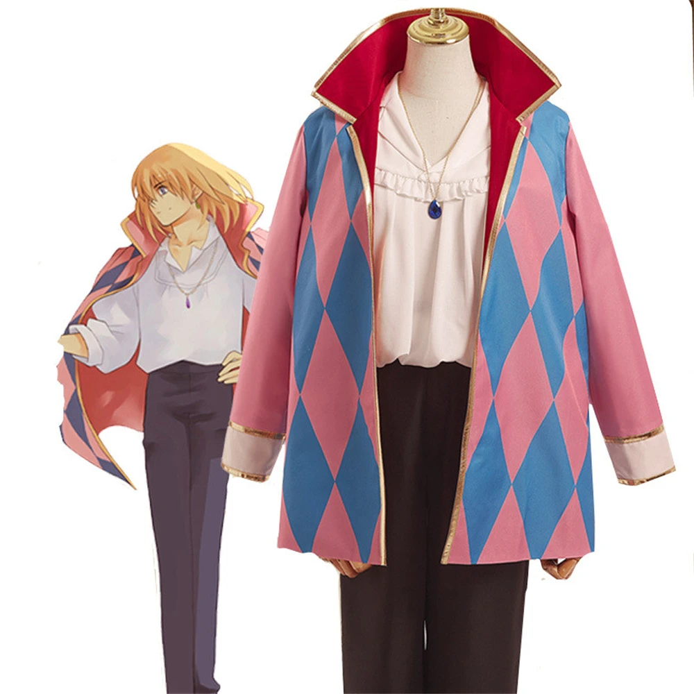 

Anime Howls Moving Castle Cospaly Movie Howl‘s Moving Castle-Howl Cosplay Costume Cloak Outfits Halloween Carnival Suit New