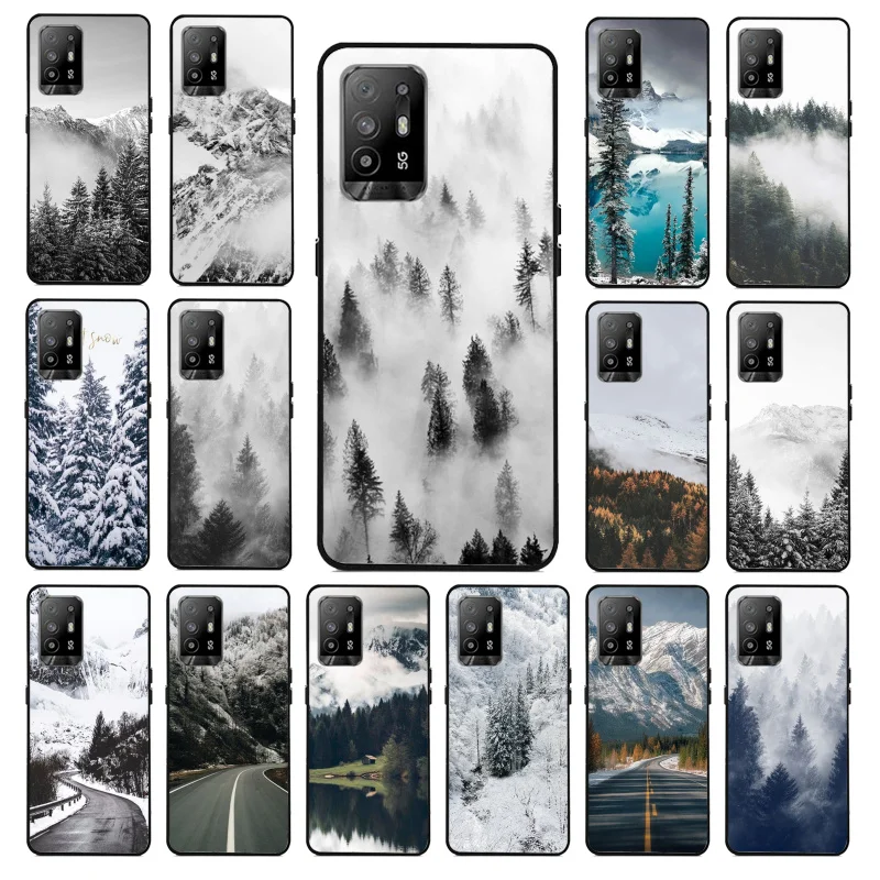

Snow Mountain Nature Sceneary Phone Case for OPPO A54 A74 A94 A53 A53S A9 A5 A15 A91 A95 A73 A31 A52 A93 A92