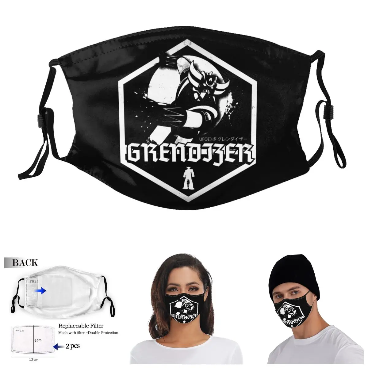

Винтажная Пылезащитная маска Goldoraks, робот-грендар НЛО Yyth R348 для взрослых, забавная Новинка, маска с фильтром из активированного угля