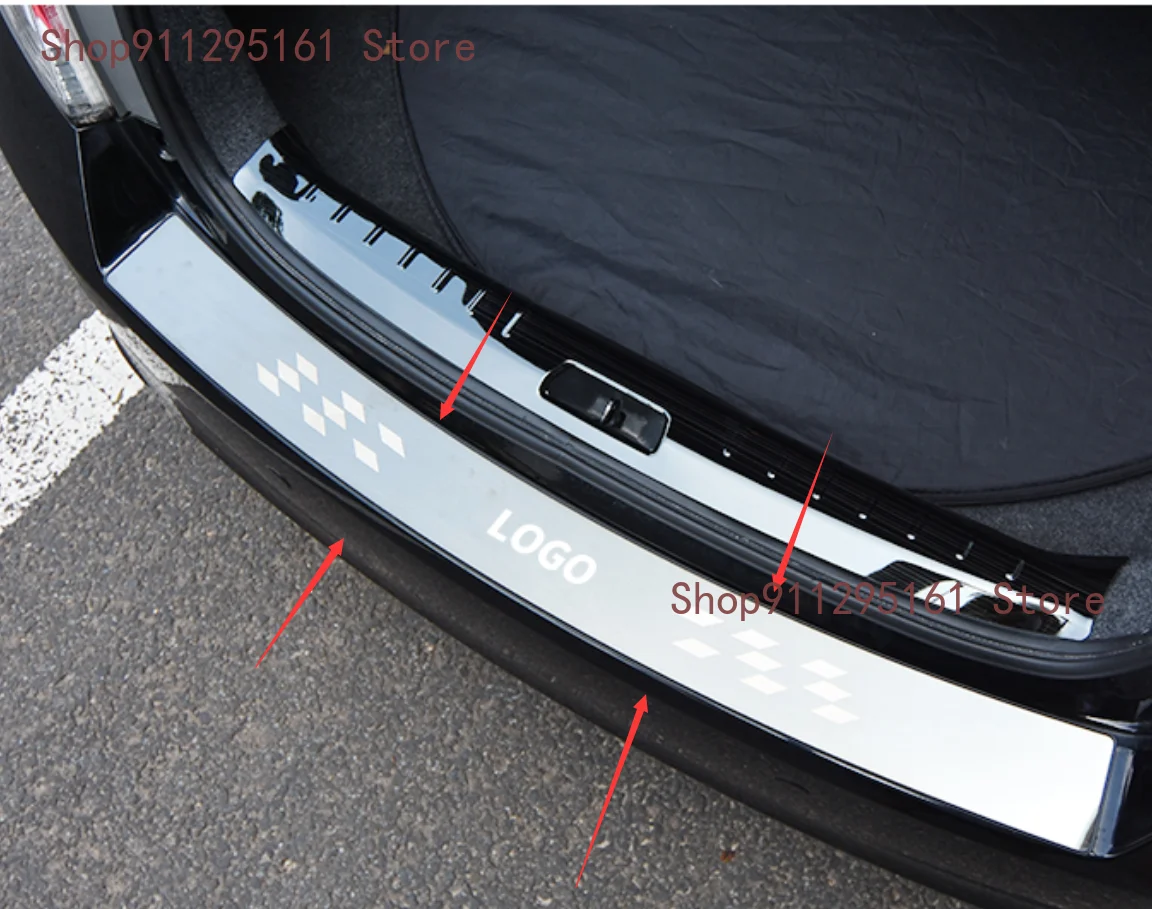 

1pc for Honda Accord 2008-20113 Rear guard plate black Stainless steel