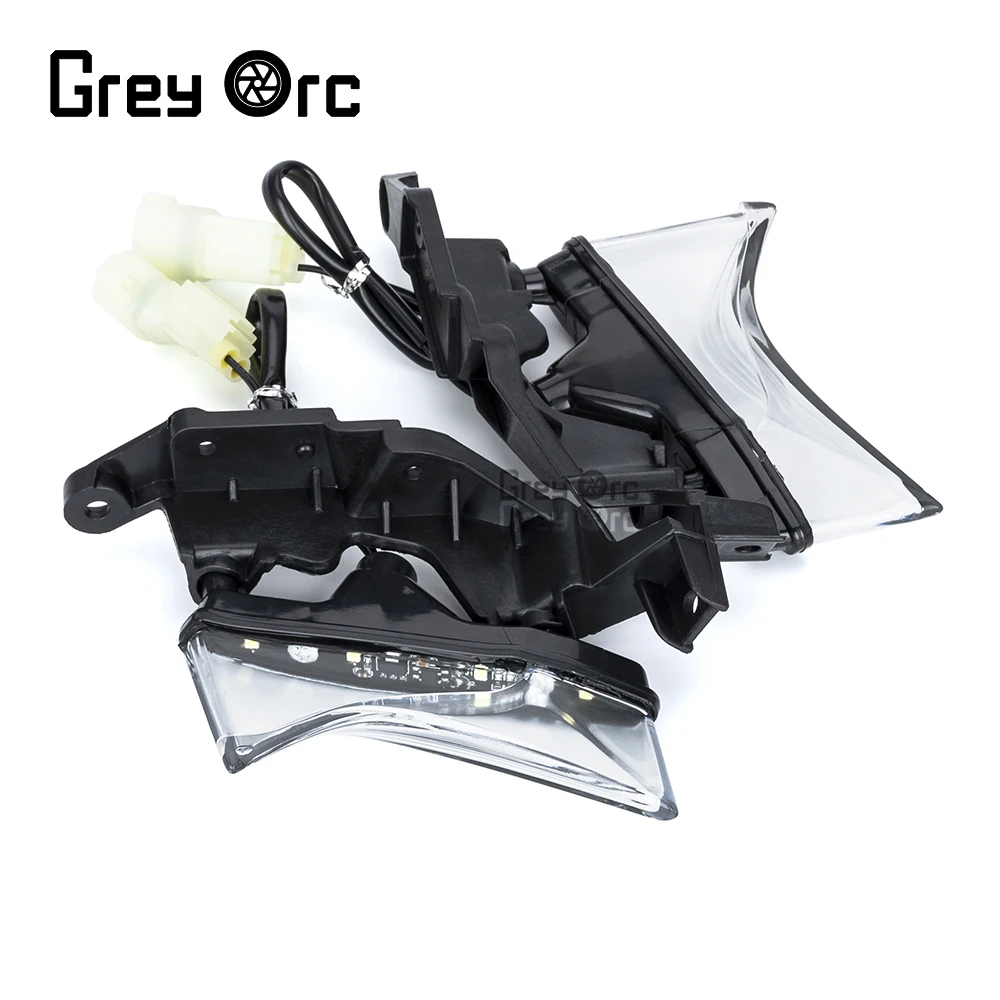 Аксессуары для мотоциклов 1 пара светодиодных передних дневных ходовых огней