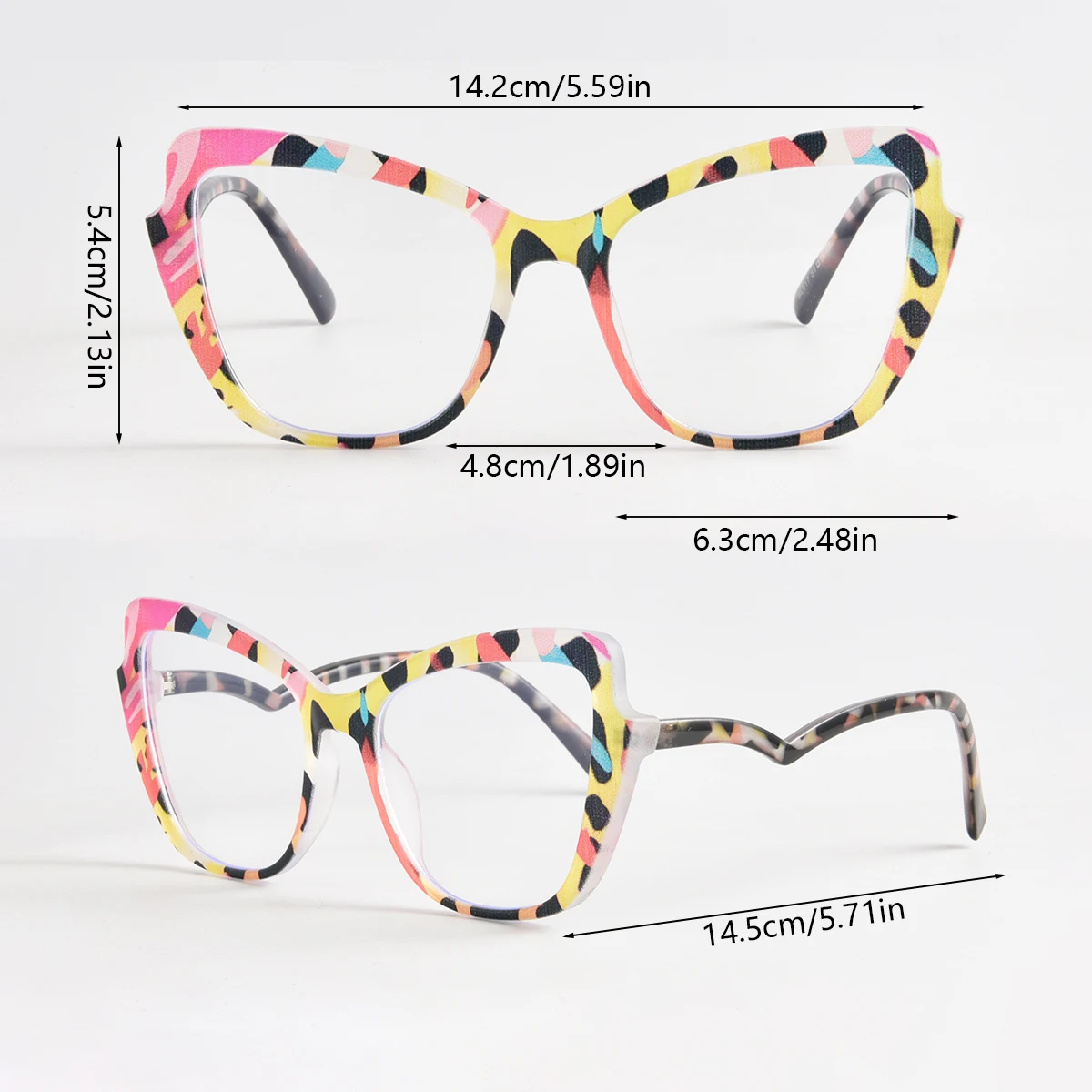 Rhaegal красочные очки-бабочки в оправе синий свет прозрачные очки для женщин