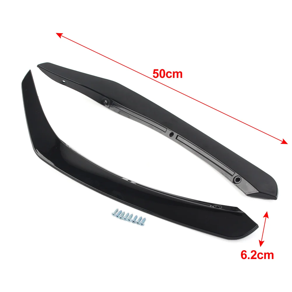 Глянцевый черный автомобильный передний бампер боковая накладка на