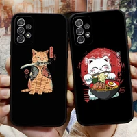 japanese cat phone case for samsung note 20ultra 10 9 8 pro plus m80 m52 m51 m20 m31 m40 m10 j7 j6 prime j530 funda%c2%a0shell