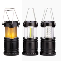 mini 3cob tent lamp led portable lantern telescopictorch camping lamp waterproof emergency light powered by 3aaa working light