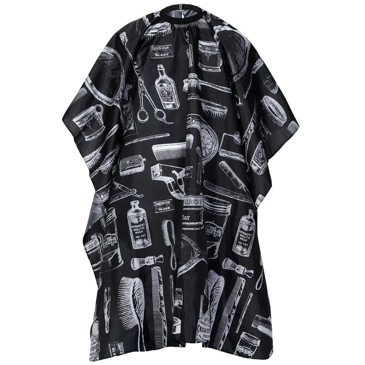

Haircut Hairdressing Cape Cloth Apron Hair Styling Cape Salon With Buttons and Haircut Tools Design