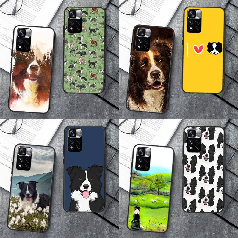 Чехол Border Collie Dog для Xiaomi Redmi Note 11 Pro чехол 10 9 8 10S 9S 9A 9C 9T Coque |