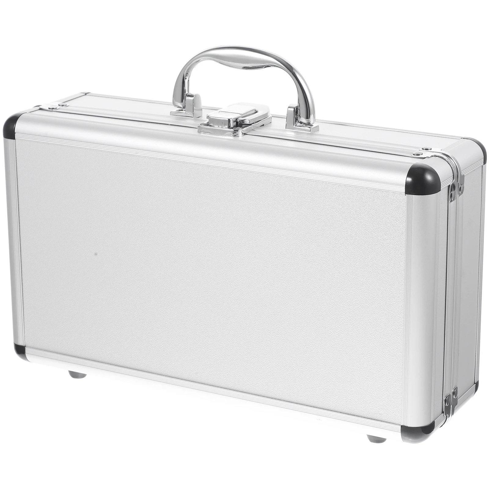 

Toolbox Portable Medicine Case Aluminum Hard Cases Carrying Suitcase Makeup Tools Flannel Container Man Metallic briefcase