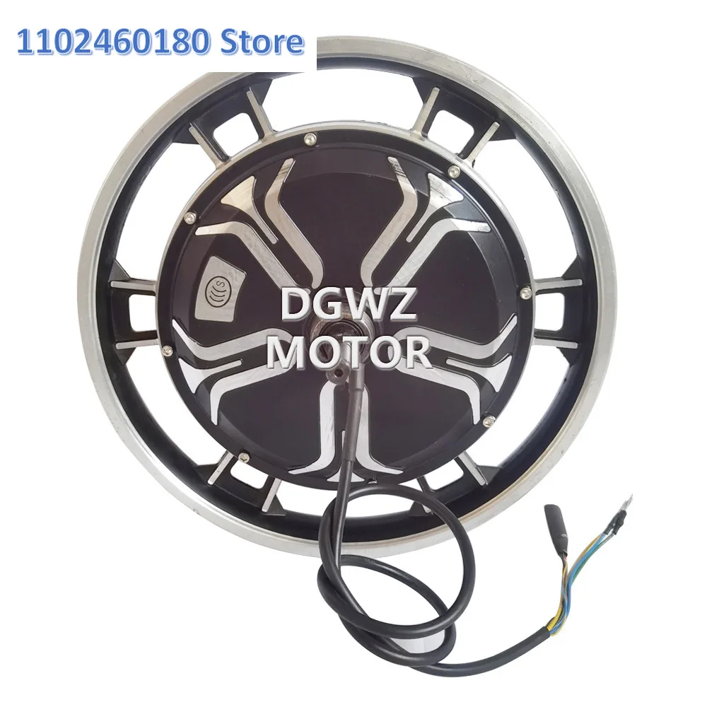

16 inch half disc gearless 48V 500W drum brake aluminum wheel electric vehicle rear hub brushless DC motor