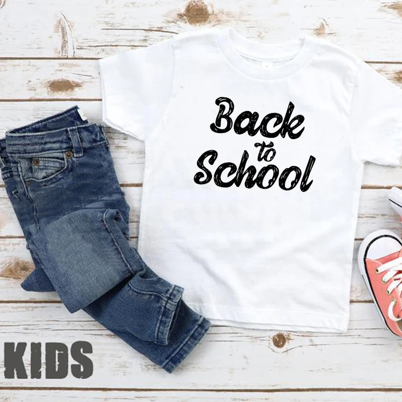 

Back To School Shirt Family Clothing First Day of School Life Tshirt Mom and Daughter Teachers Gift Funny Tee Letter
