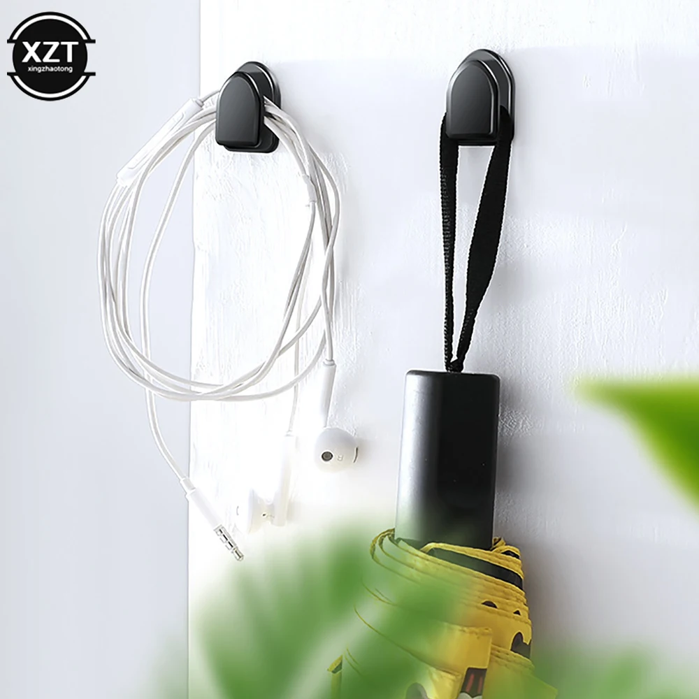 

4 шт., автомобильный крючок-органайзер для хранения USB-кабеля, наушников, ключей