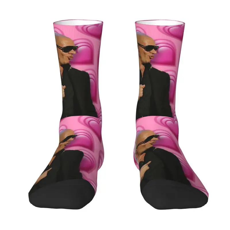 

Fun Men's Wholesome Pitbull Dress Socks Unisex Comfortable Warm 3D Printing Mr World Rapper Singer Crew Socks