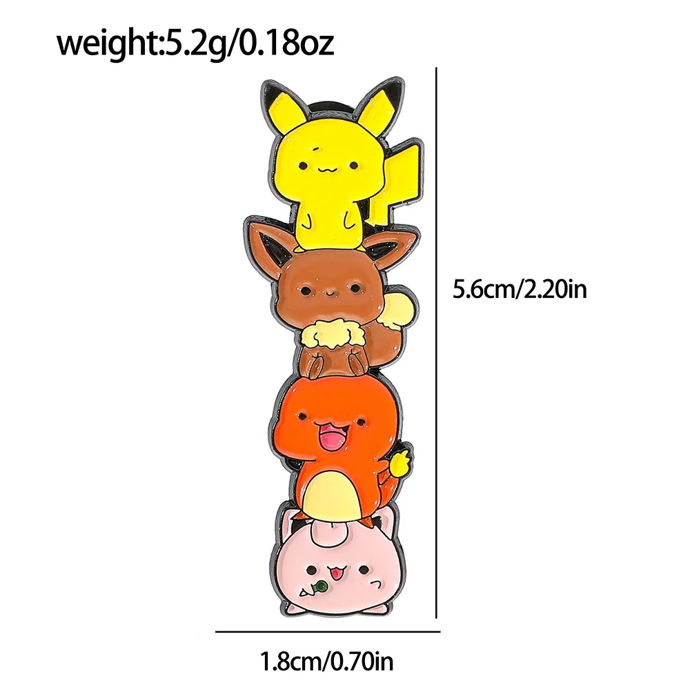 Эмалированные булавки с изображением покемонов аниме-игра Пикачу Eevee креативные