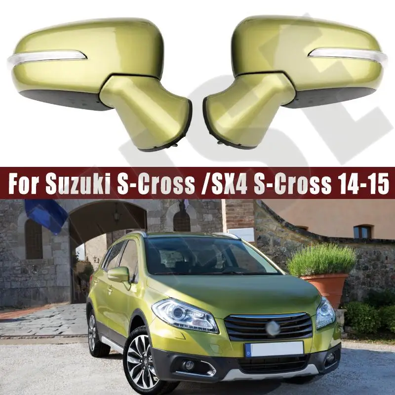 Фото Автомобильные аксессуары для Suzuki S-Cross /SX4 S-Cross 2014 2015 сборка зеркал заднего вида для наружной двери автомобиля 6/8PIN №1