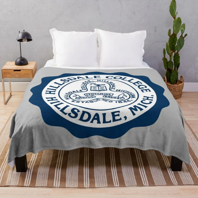 

Hillsdale College 4 Throw Blanket Luxury Brand Blanket Large Blanket