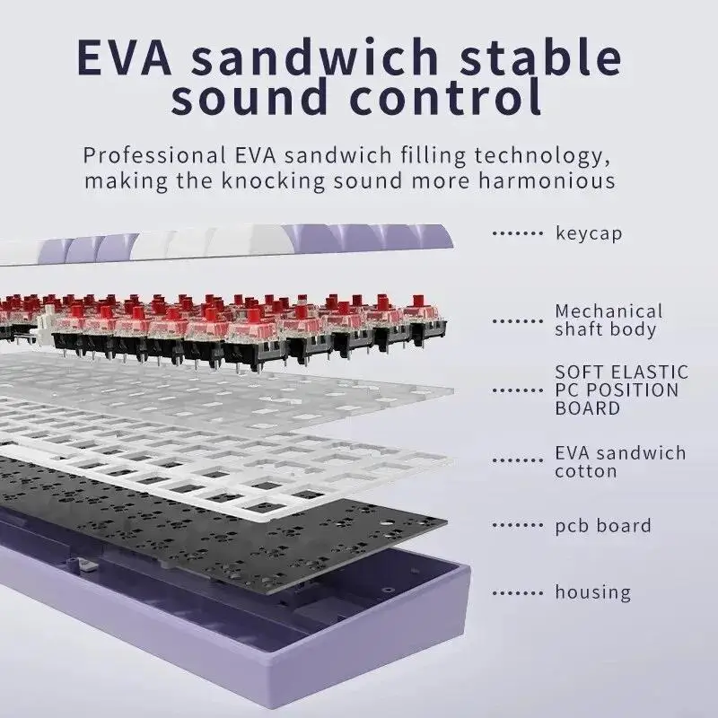 Клавиатура AJAZZ AK680 Механическая игровая проводная компактный ноутбук с чайным