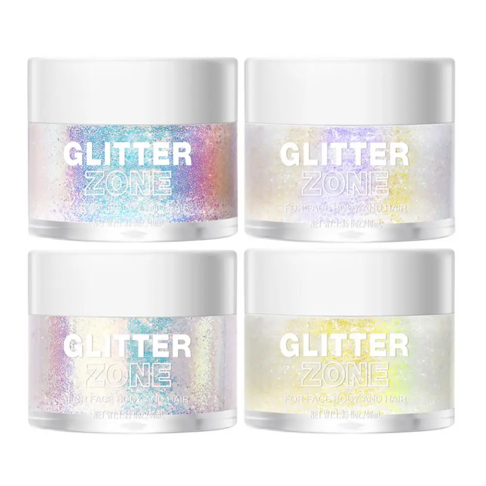 Colorful Highlighters Eye Shadow Waterproof Gel Liquid Eye Shadow Facial Body Hair Multi-use Gel Beauty Cosmetics