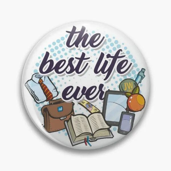 

The Best Life Ever Soft Button Pin Badge Creative Women Collar Decor Funny Cartoon Metal Hat Gift Lover Lapel Pin Cute Jewelry