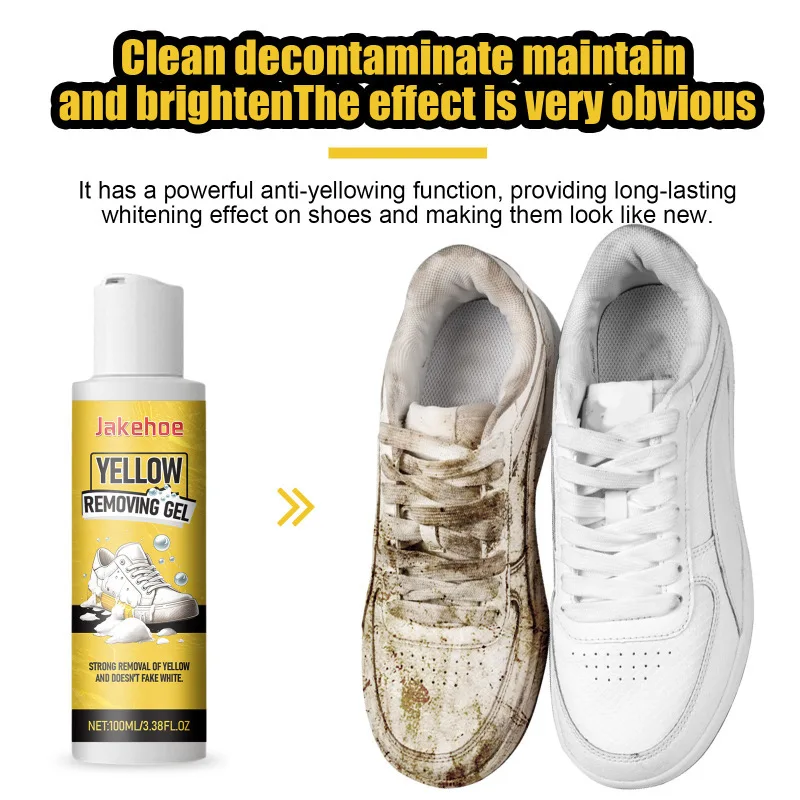 Белый гель для очистки кроссовок и осветления