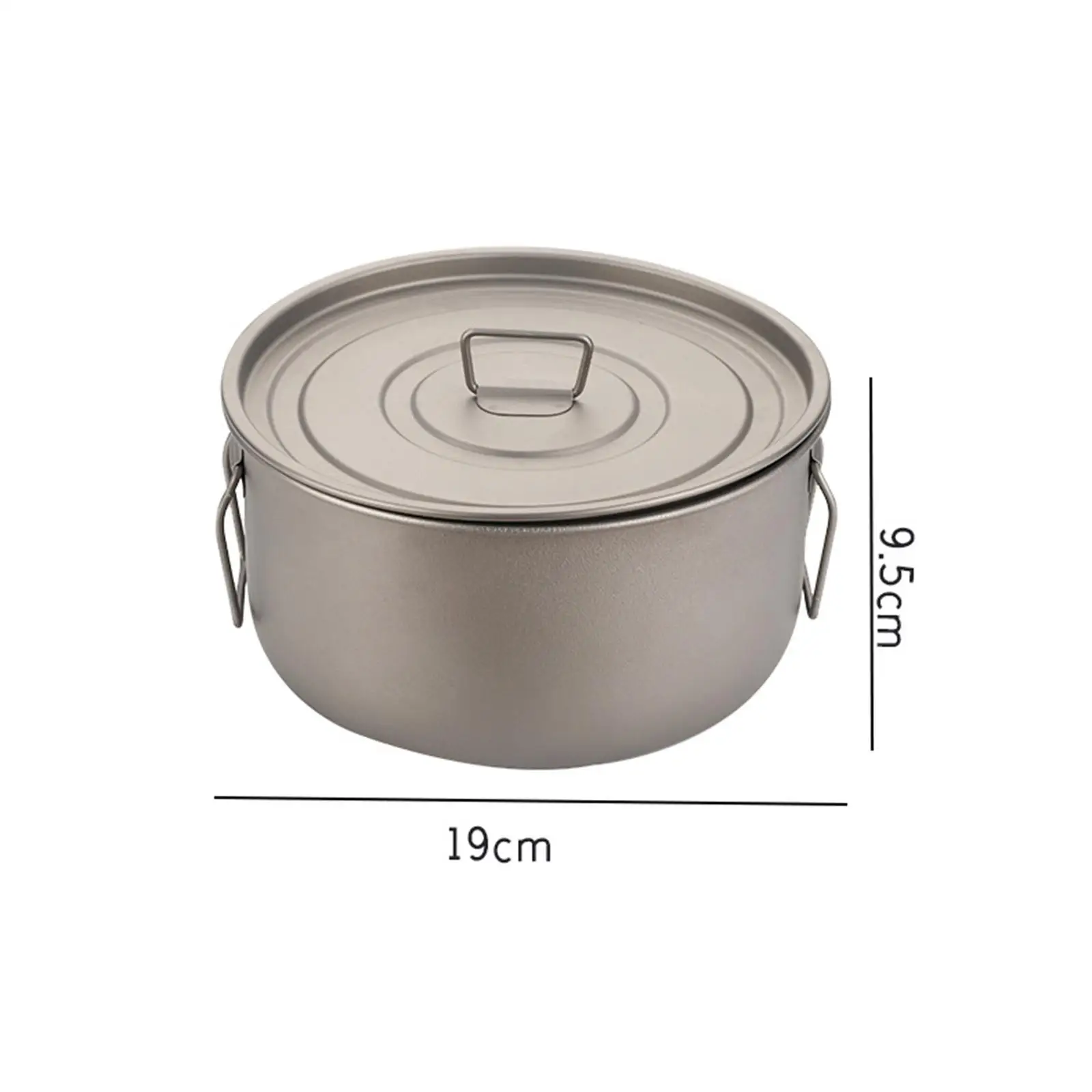 Наружная титановая кастрюля 1 8 л легко чистящаяся суповая для пеших прогулок