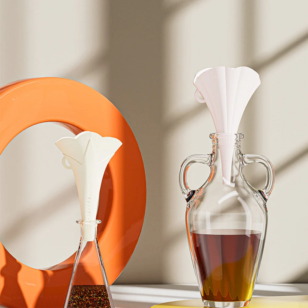 Складные воронки Cherry Blossom в форме цветка воронка для бутылки с уксусом маслом и