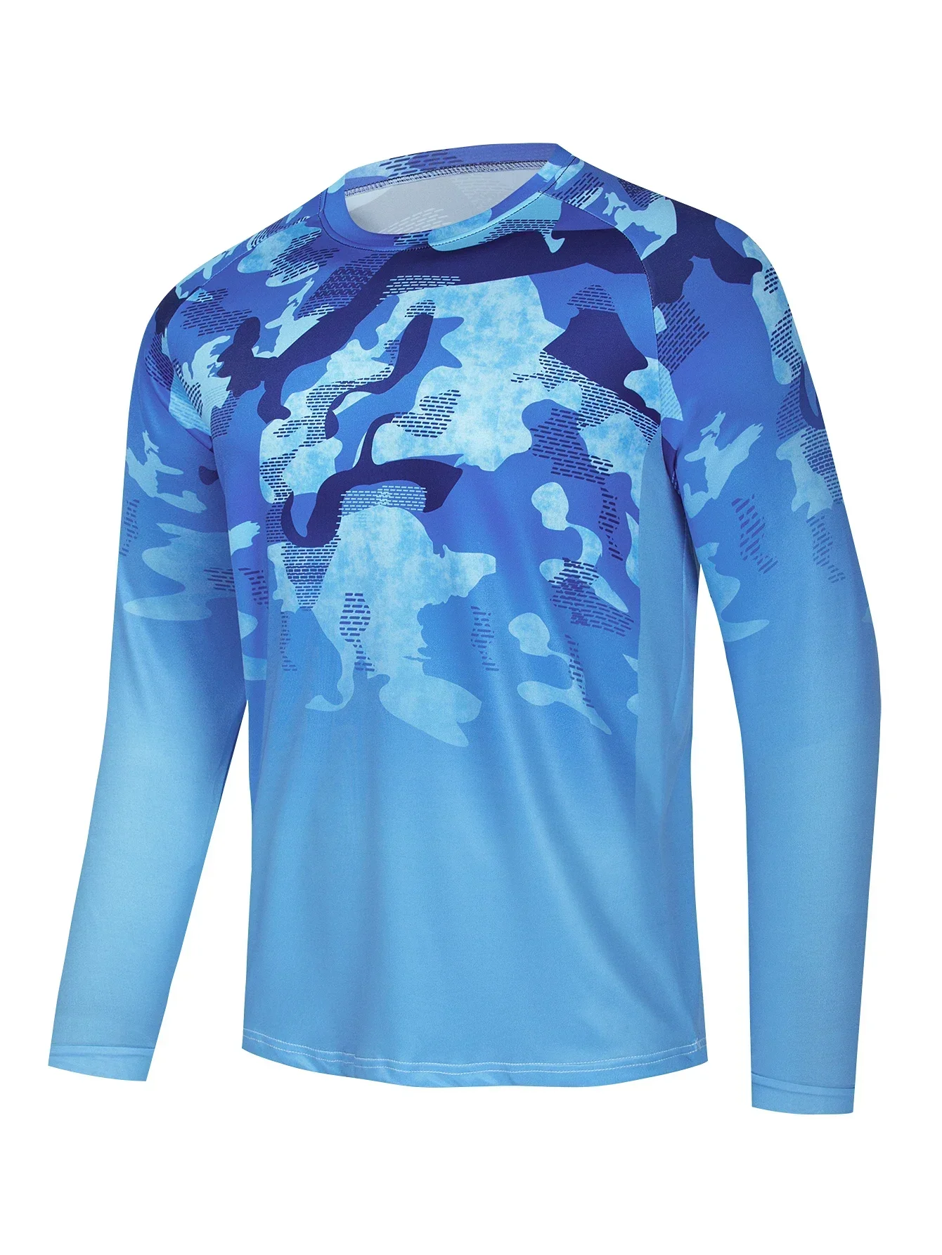 Мужские рубашки для рыбалки с длинным рукавом защита от солнца дышащая одежда