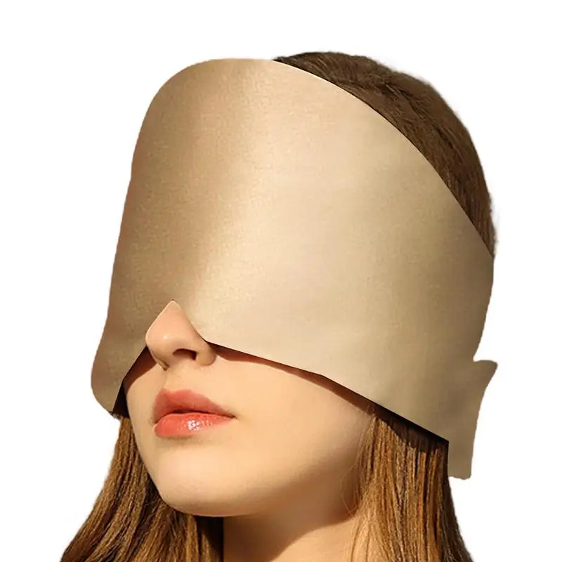 

Silk Eye Cover Comfortable Breathable Smooth Eyeshade With Adjustable Strap For Travel Nap Night Sleeping Exquisite Gift
