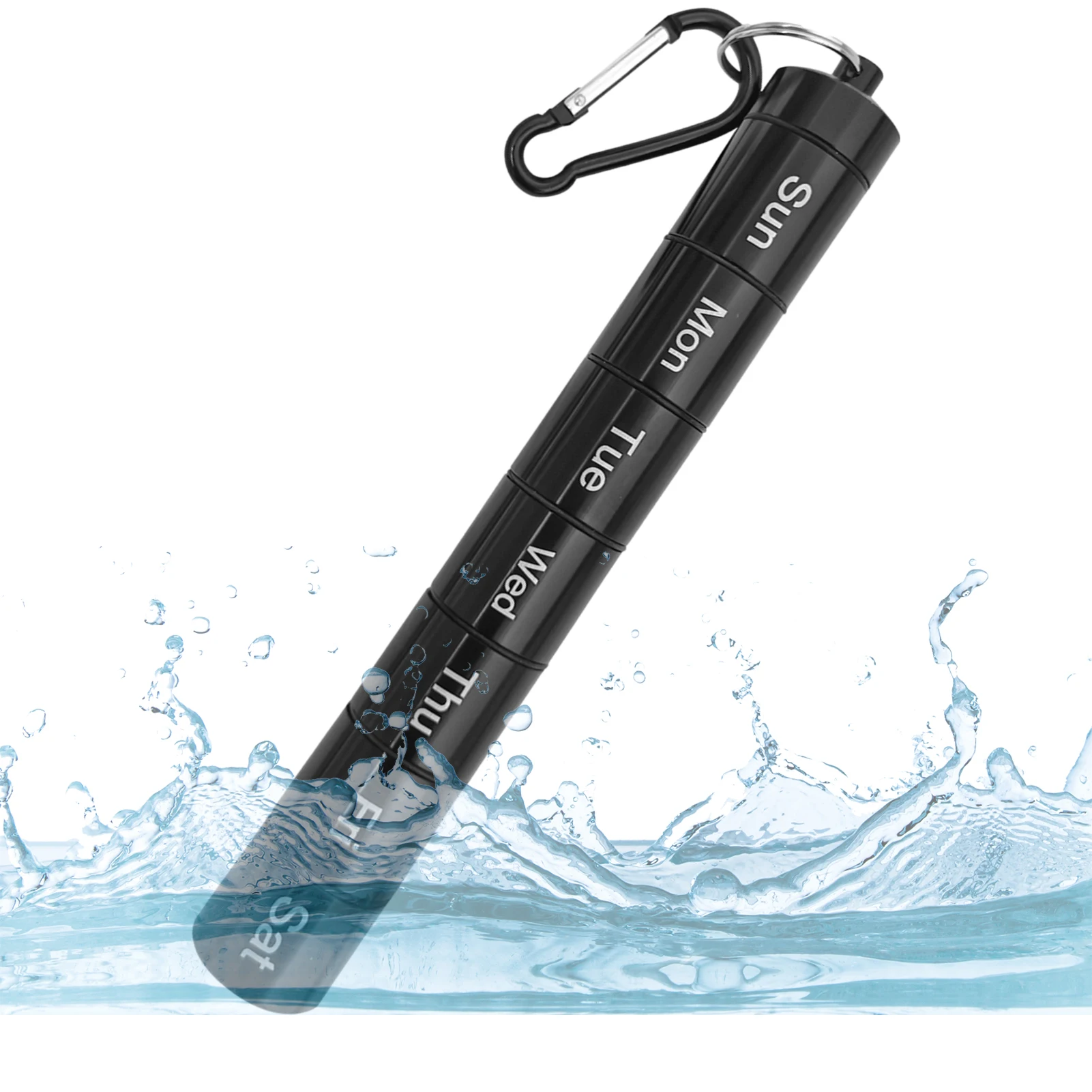 Контейнер для таблеток органайзер алюминиевая маленькая металлическая коробка