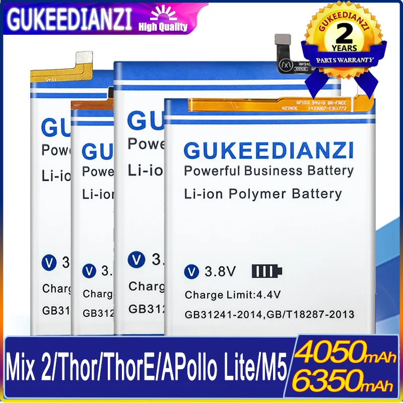 

GUKEEDIANZI Replacement Battery For Vernee Thor E MTK6753/Mix 2 Mix2/M5 M 5/Apollo Lite Batteria + Tracking Number