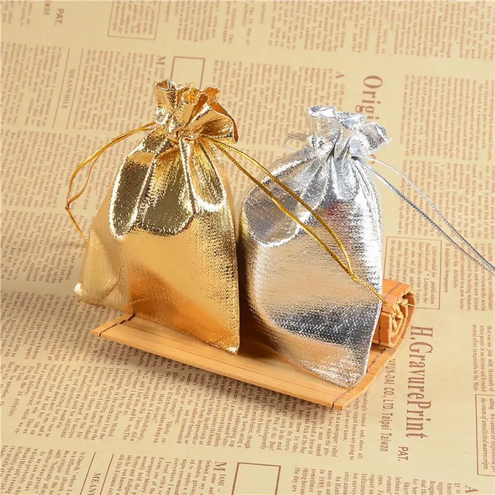 

12Pcs/Set Eco-friendly Fine Texture Jewelry Pouch Fabric Elegant Visual Effect Gift Bag for Home