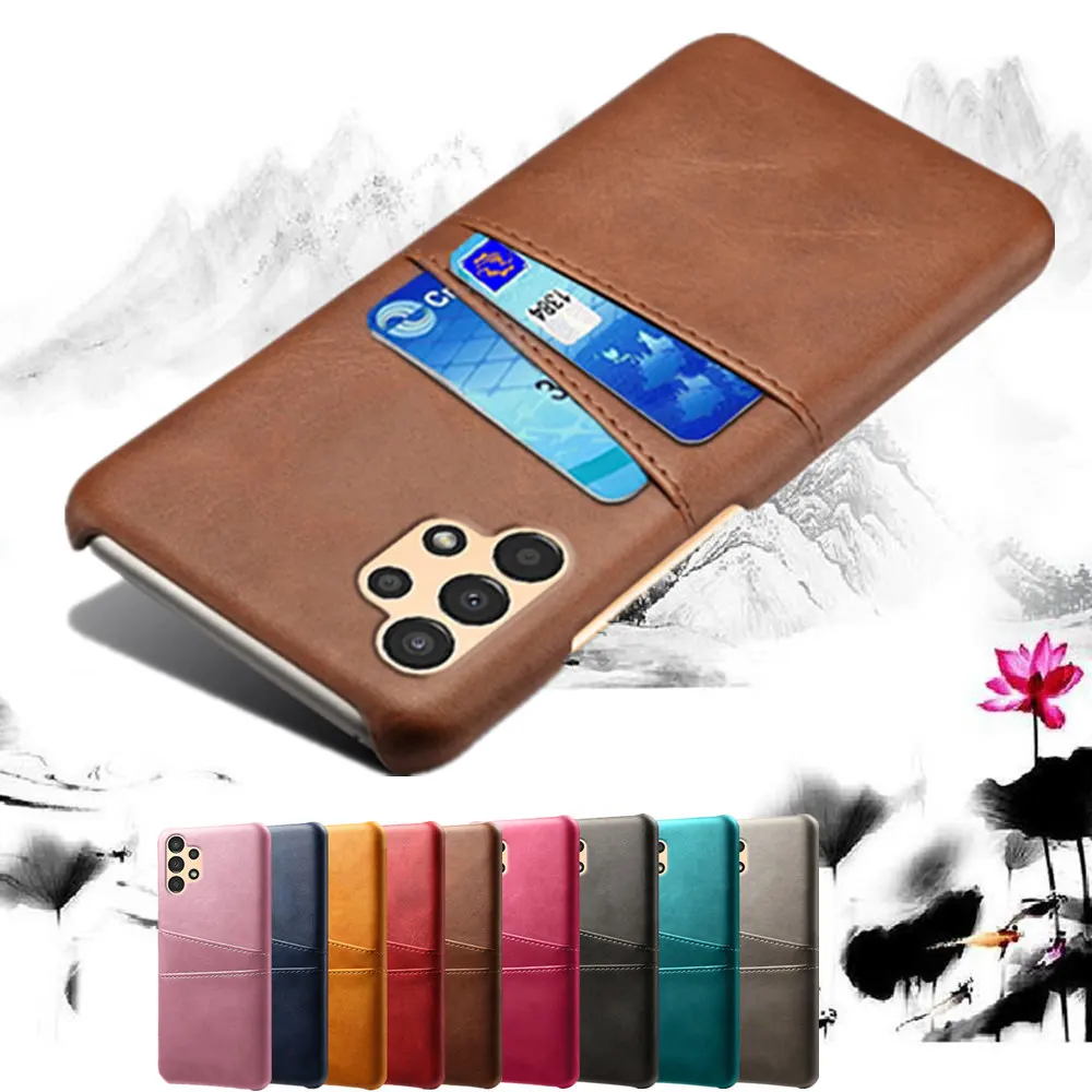 

For Samsung Galaxy A13 4G Case Credit Card Case Vintage PU Leather Wallet Cover For Samsung A13 A 13 GalaxyA13 Bumper Funda