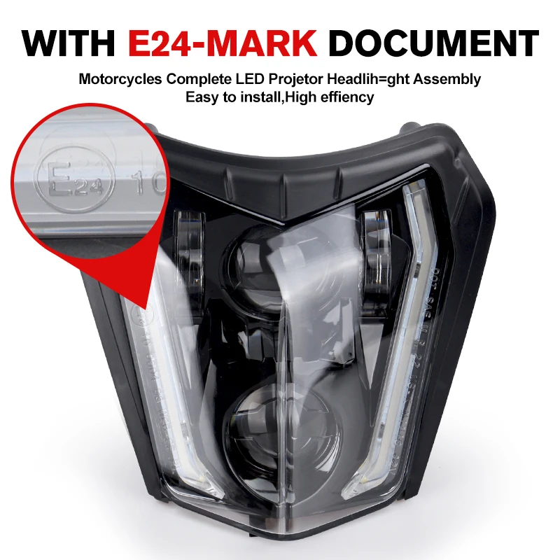 Фитиль Головной фонарь для мотоцикла 12 В KTM EXC XC XCF XCW XCFW SXF SXS 125 150 250-530 690 2017-2018 -